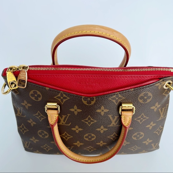 Louis Vuitton small satchel brown red - Picture 3 of 10